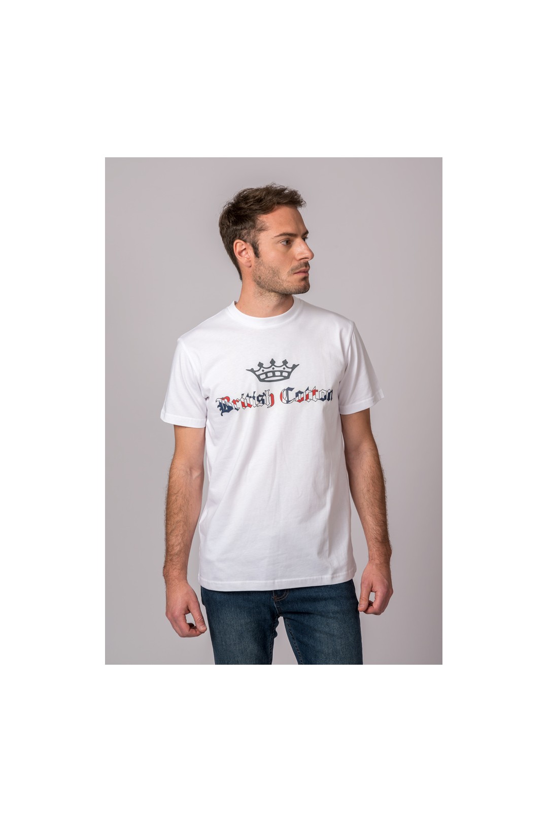 CAMISETA BRITISH COTTON CORONA BLANCO