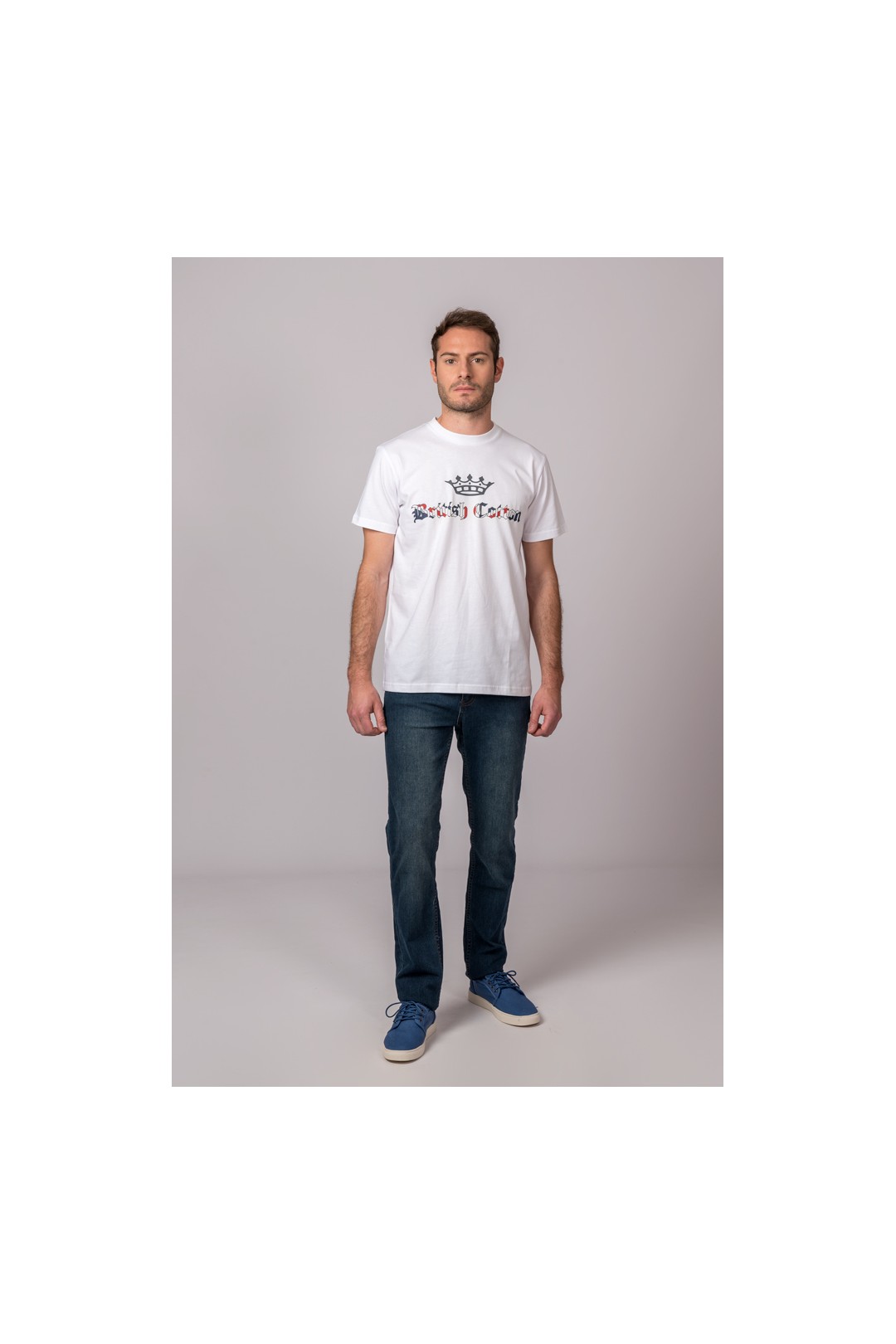 CAMISETA BRITISH COTTON CORONA BLANCO