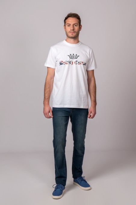 CAMISETA BRITISH COTTON CORONA BLANCO