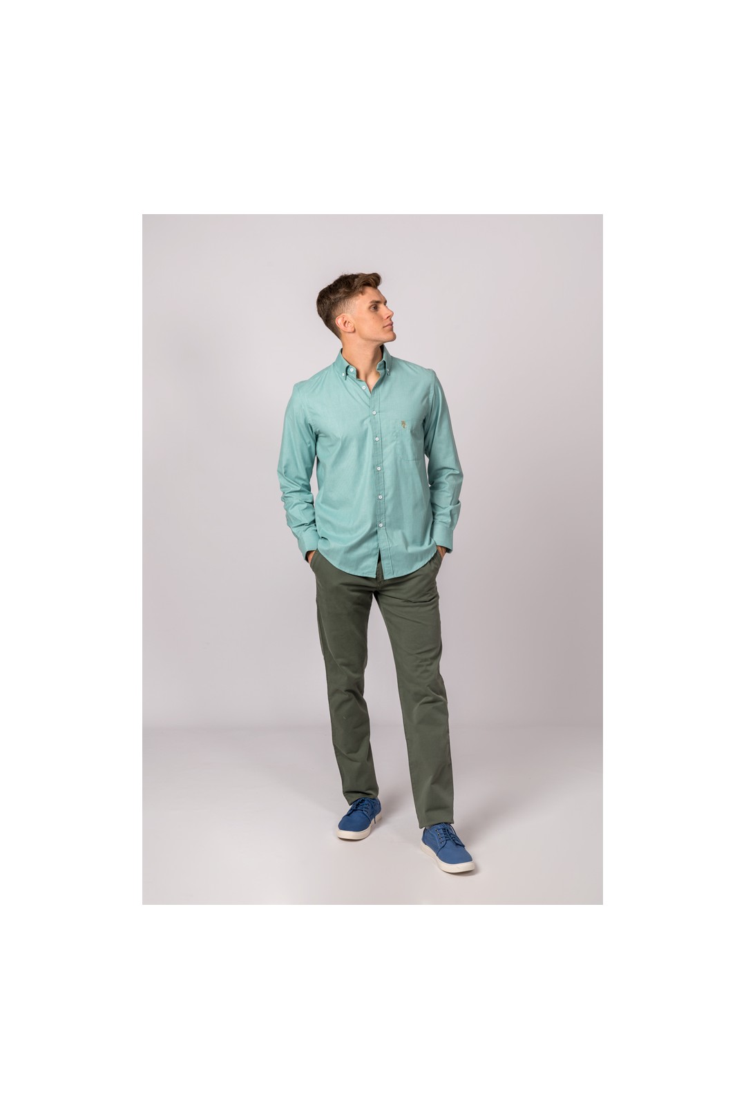 CAMISA VERDE AGUA