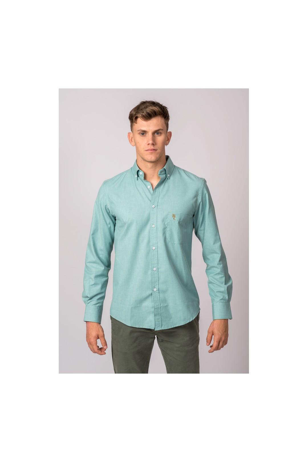 CHEMISE VERT D'EAU
