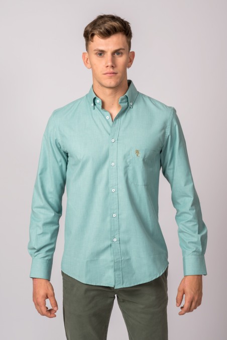 CHEMISE VERT D'EAU