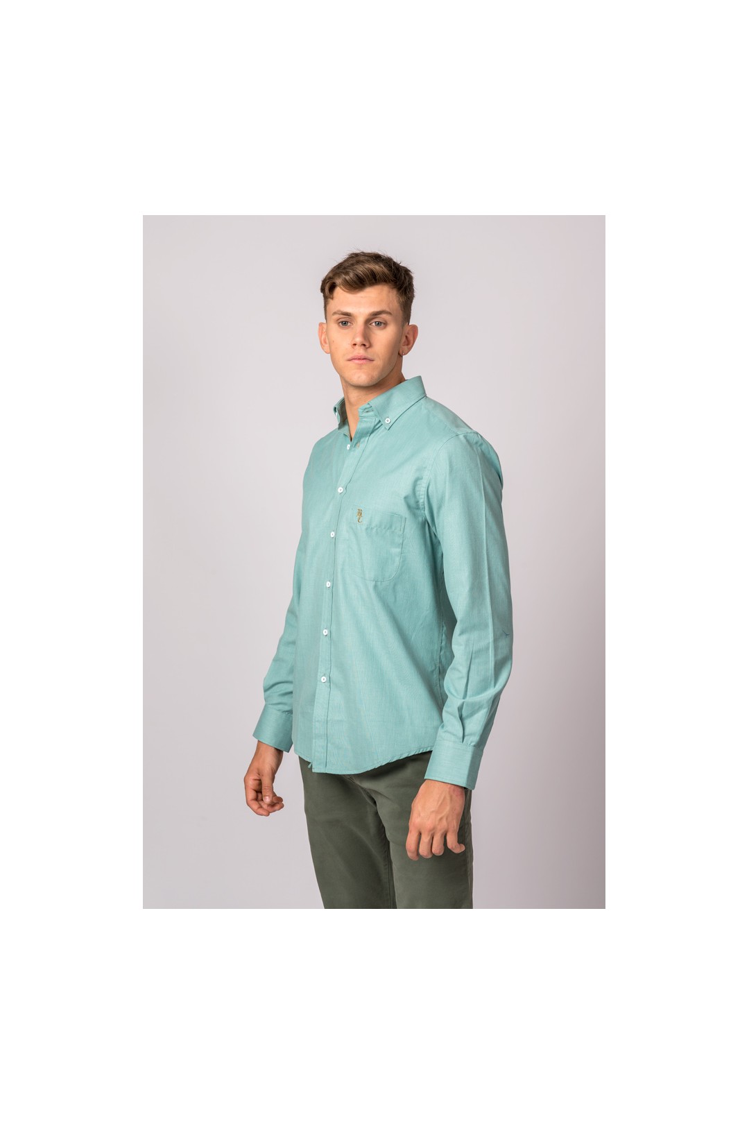 CAMISA VERDE AGUA