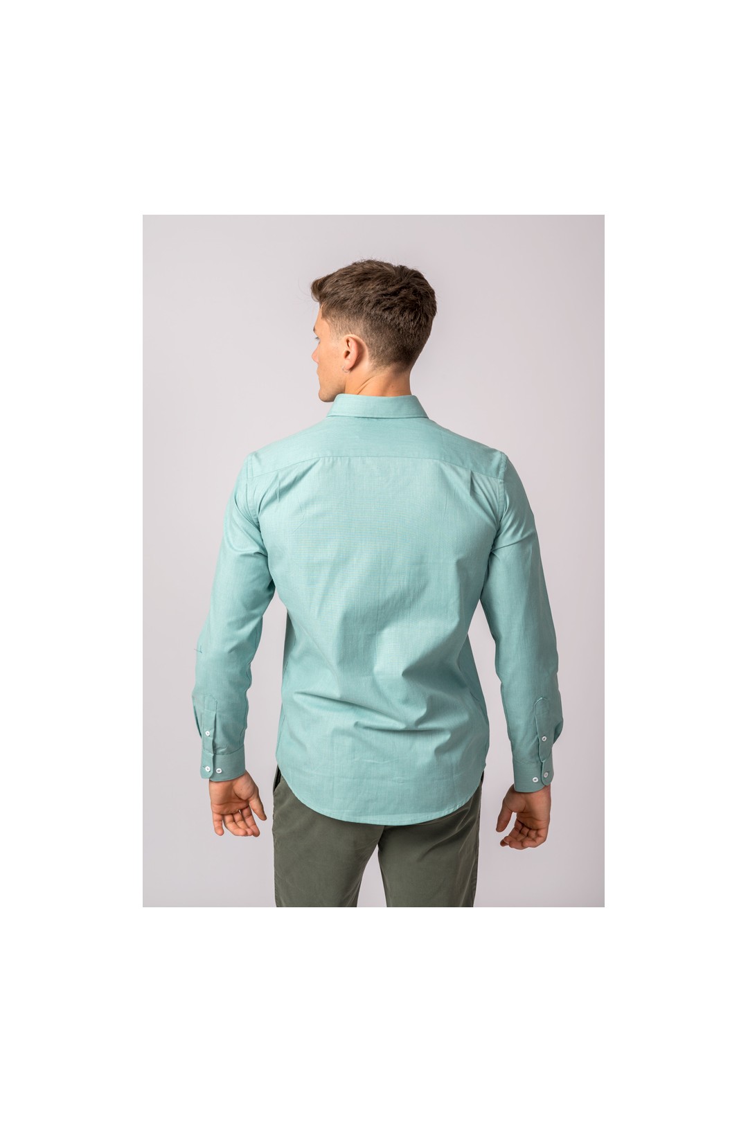 CHEMISE VERT D'EAU