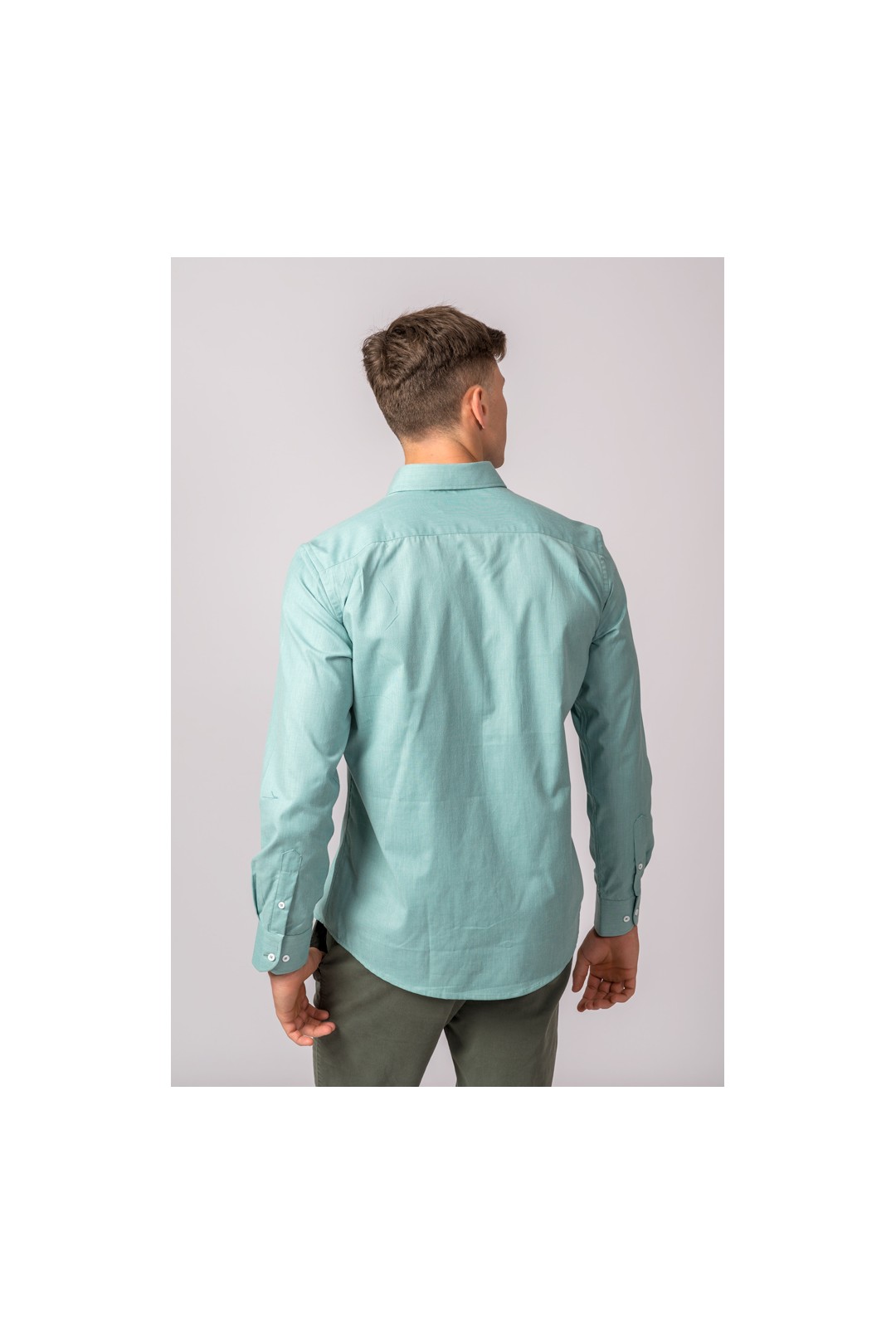 CHEMISE VERT D'EAU