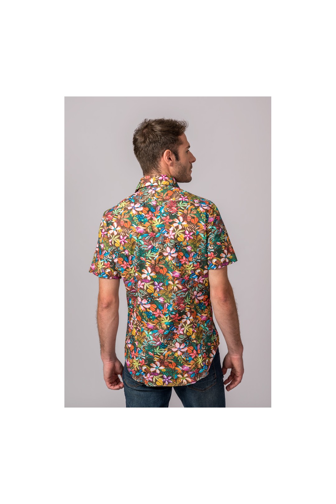 CAMISA FLORES MULTICOLOR