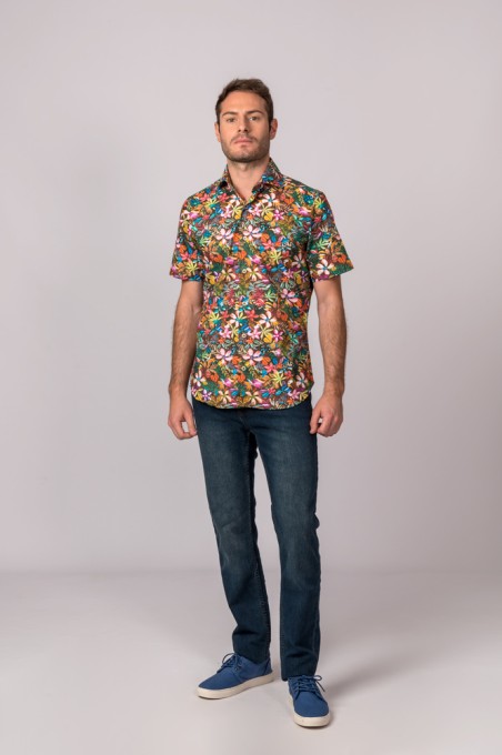 CAMISA FLORES MULTICOLOR