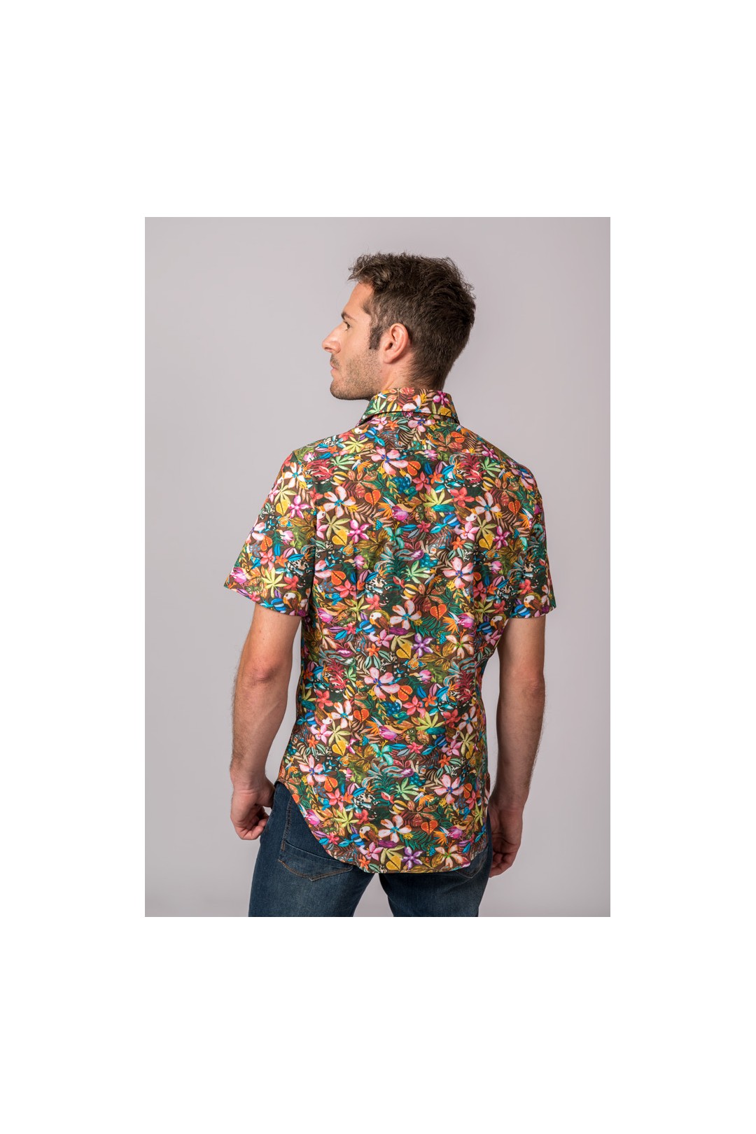 CAMISA FLORES MULTICOLOR