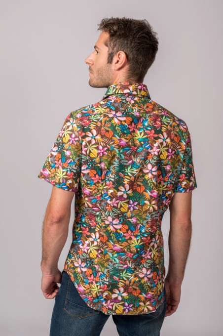 CAMISA FLORES MULTICOLOR