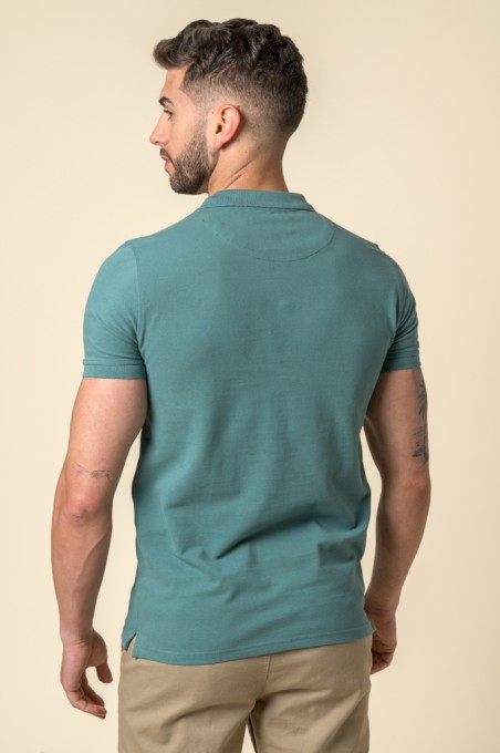 POLO LAVÉ VERT BRITANNIQUE