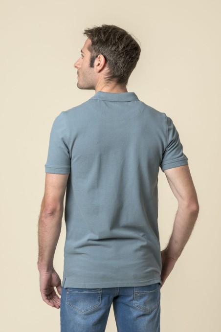 POLO BRITISH AZUL DESLAVADO