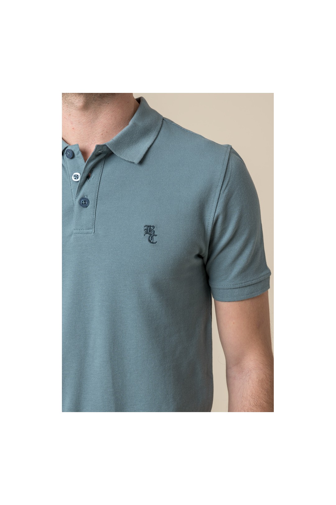 POLO BRITISH AZUL DESLAVADO