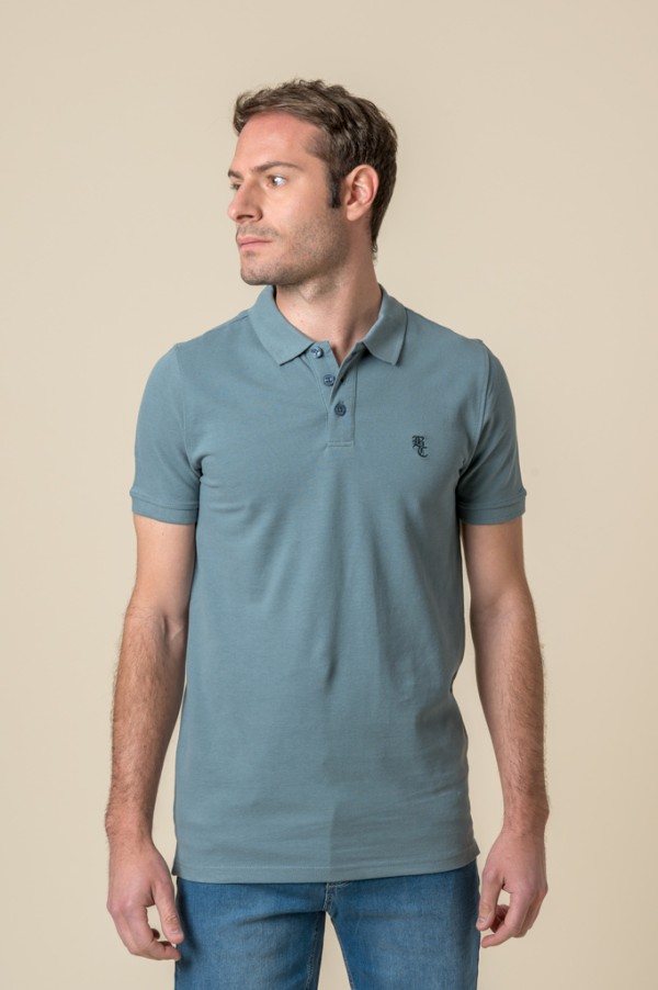 POLO BRITISH AZUL DESLAVADO