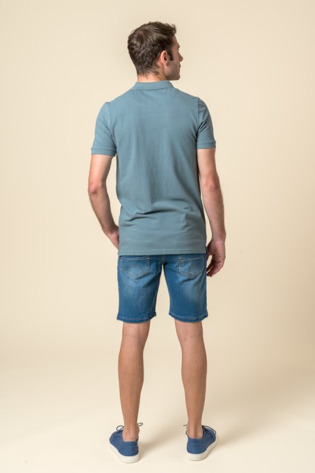 POLO BRITISH AZUL DESLAVADO