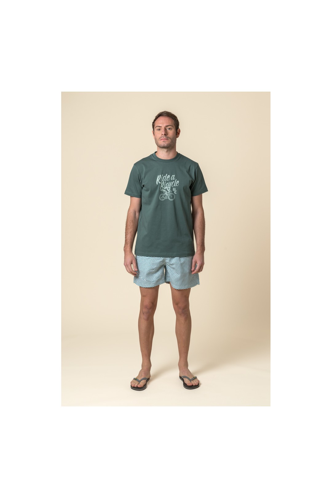 T-SHIRT VÉLO VERT