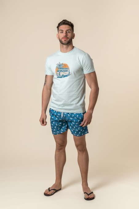 CAMISETA CALIFORNIA BC AZUL CLARO