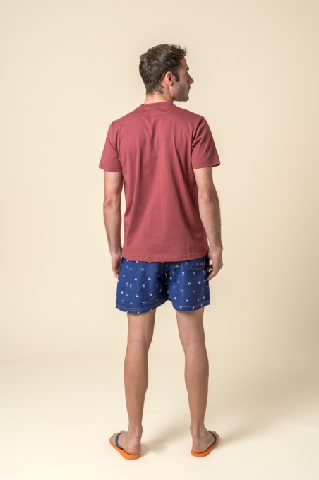 T-SHIRT VÉLO BORDEAUX