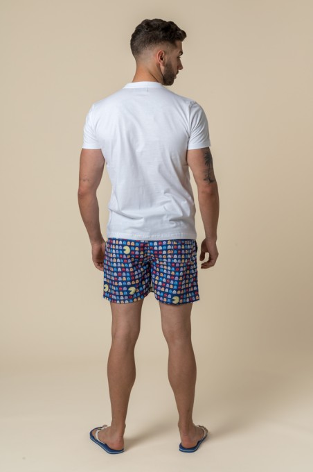 CAMISETA VESPA BRITISH BLANCA