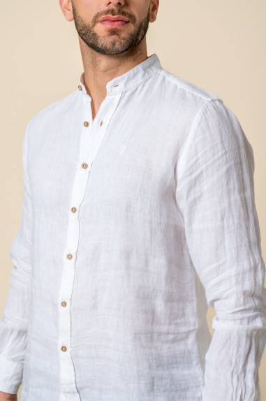CAMISA MAHO LINO BLANCO