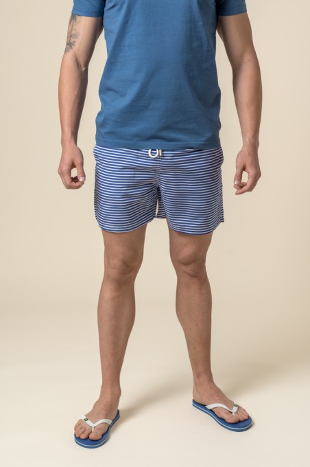 BAÑADOR RAYAS MARINO Y BLANCO