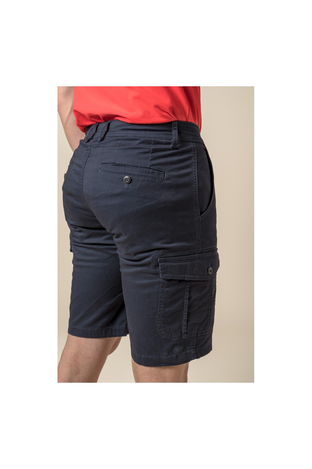 SHORT CARGO BLEU MARINE
