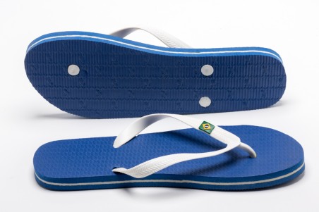 CHANCLA BRASIL AZUL Y BLANCA