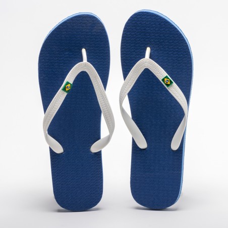 CHANCLA BRASIL AZUL Y BLANCA