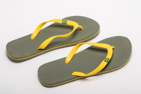 TONG BRASIL VERT ET JAUNE