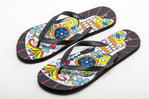 CHANCLA CALAVERA MULTICOLOR