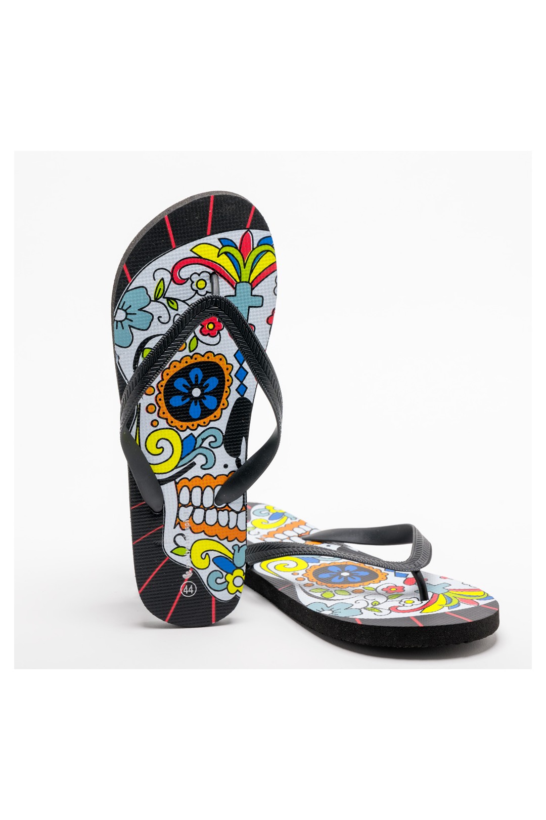 CHANCLA CALAVERA MULTICOLOR