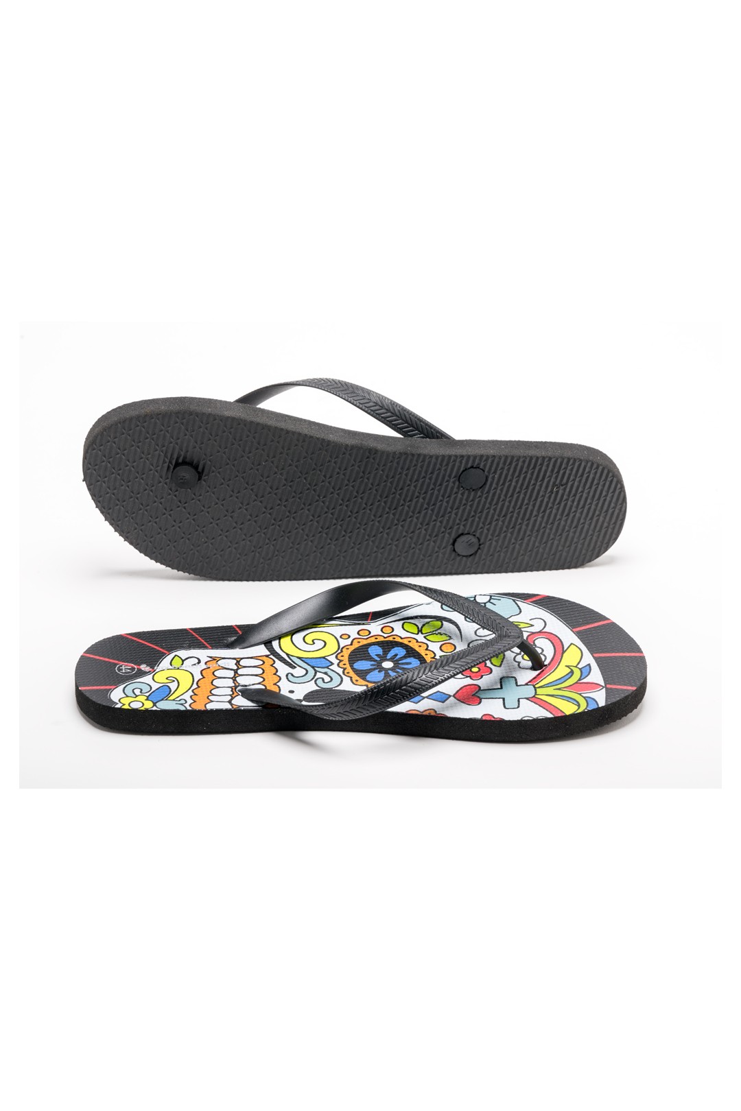 CHANCLA CALAVERA MULTICOLOR