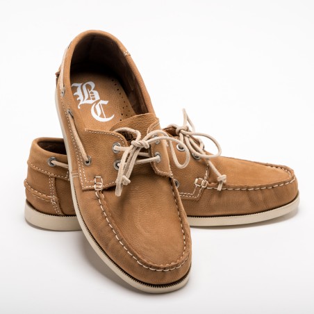 CHAUSSURE EN CUIR BRITISH COTTON BEIGE