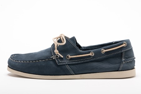 ZAPATO PIEL BRITISH COTTON AZUL MARINO