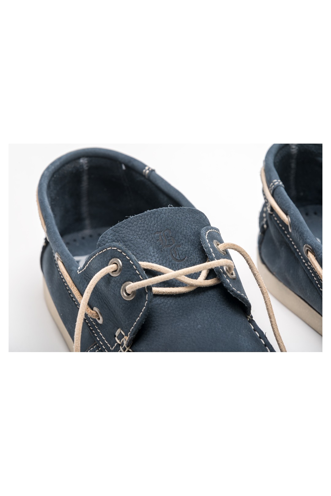 ZAPATO PIEL BRITISH COTTON AZUL MARINO