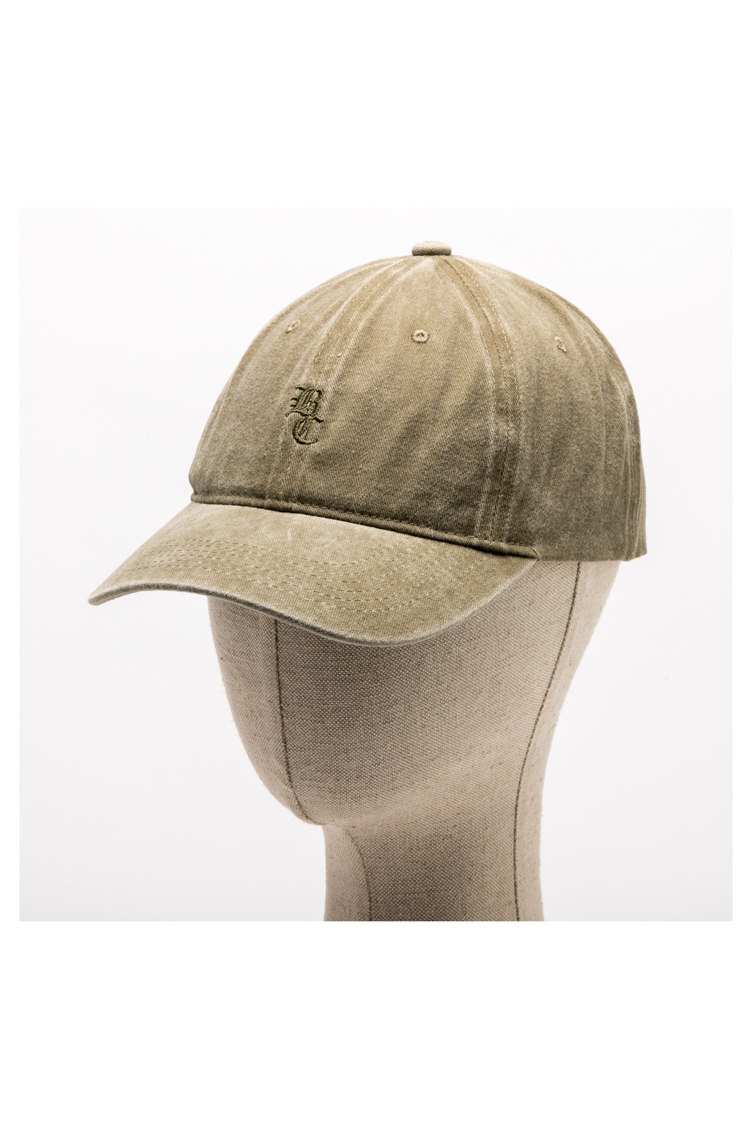 BC CASQUETTE BRODÉE UNIE VERT KAKI