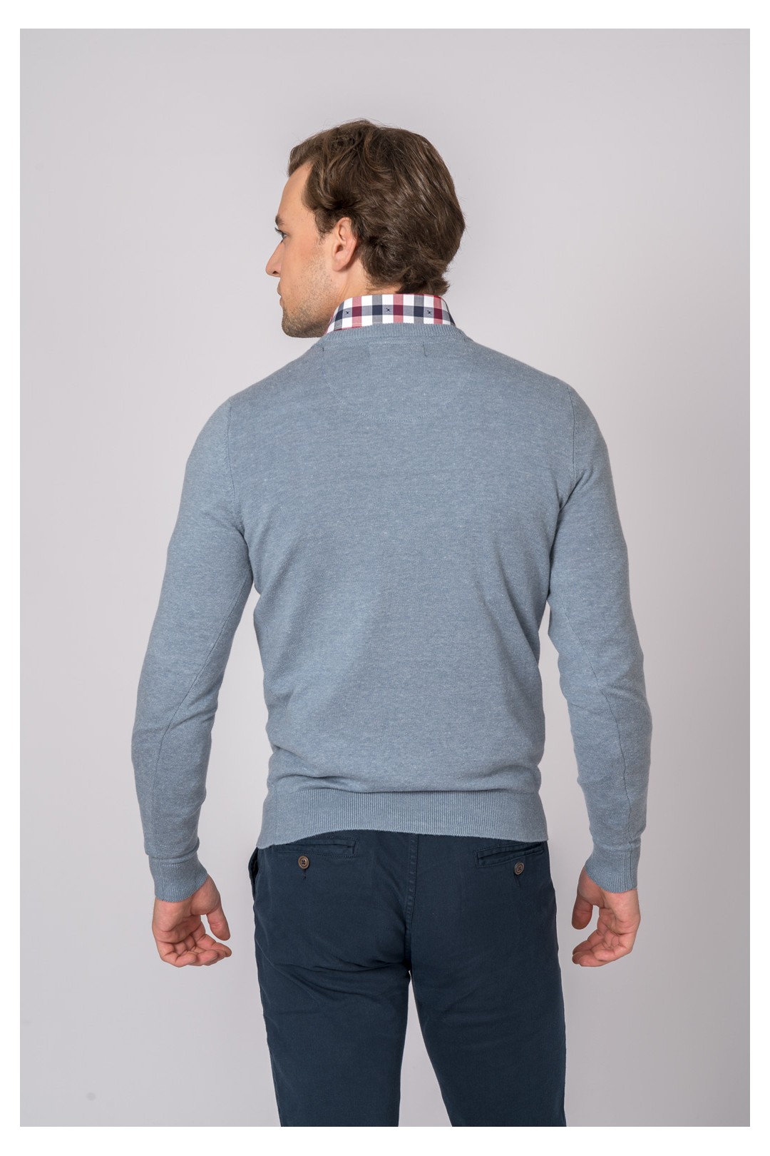 SUETER CUELLO REDONDO AZUL