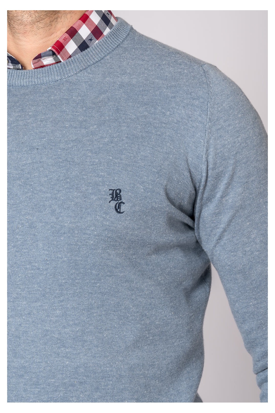 SUETER CUELLO REDONDO AZUL