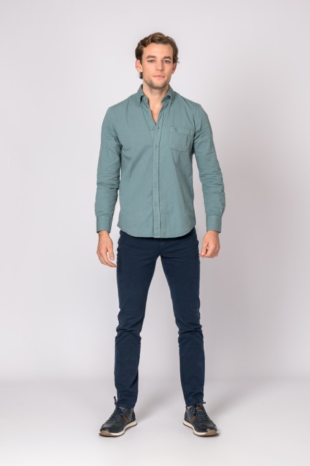 CAMISA SARGA AZUL GRISÁCEO