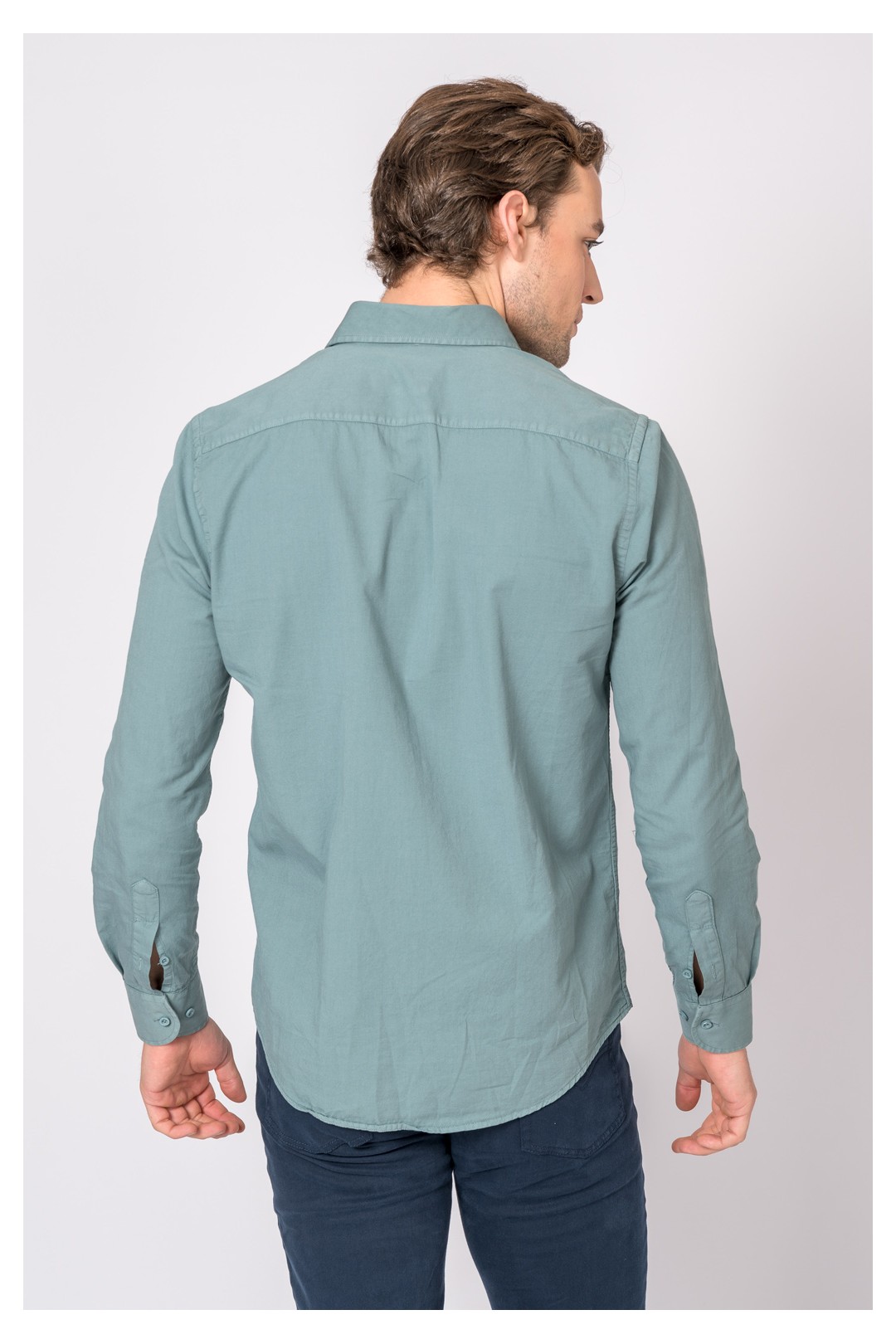 CAMISA SARGA AZUL GRISÁCEO