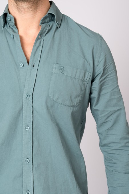 CAMISA SARGA AZUL GRISÁCEO