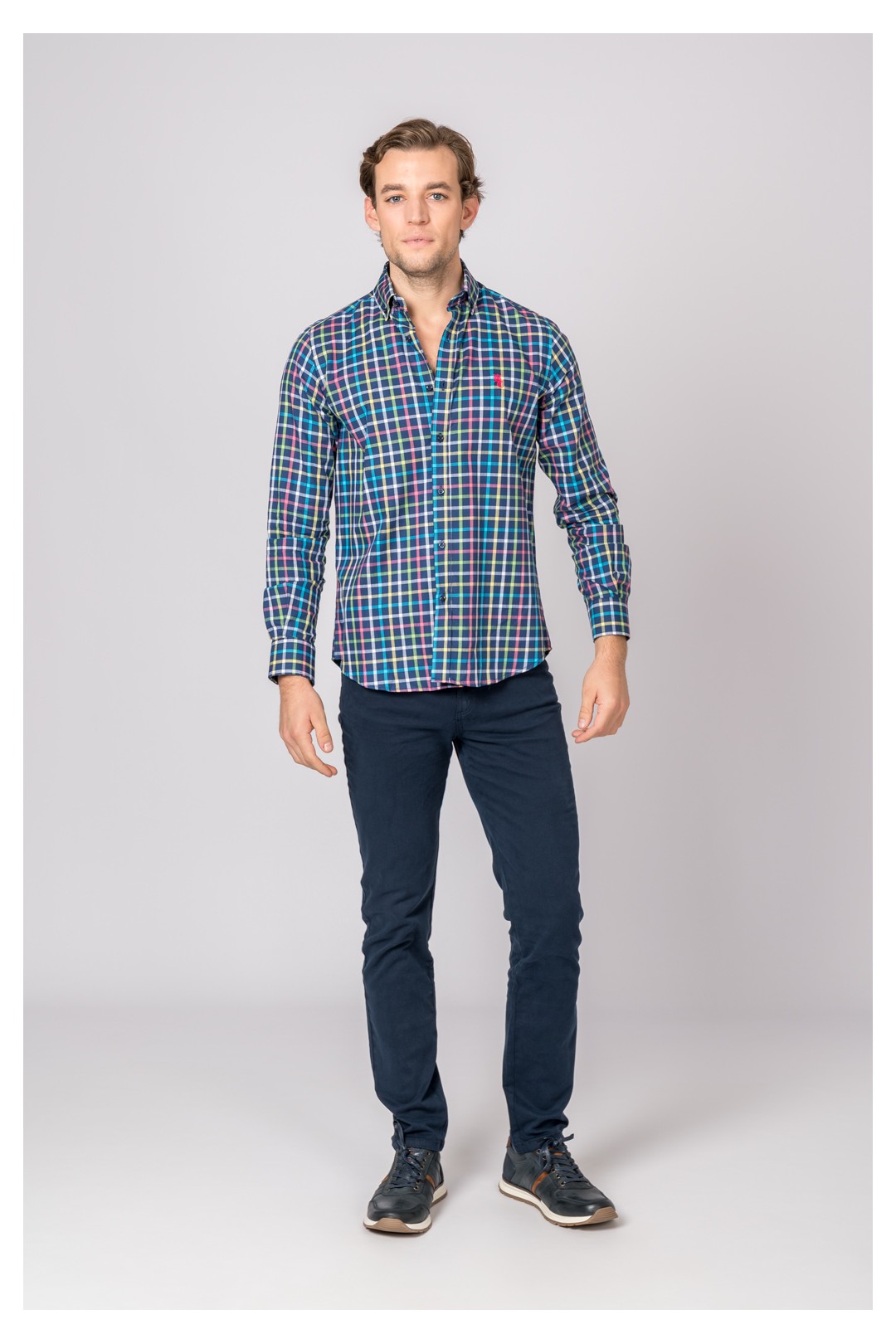 CAMISA CUADROS MULTICOLOR