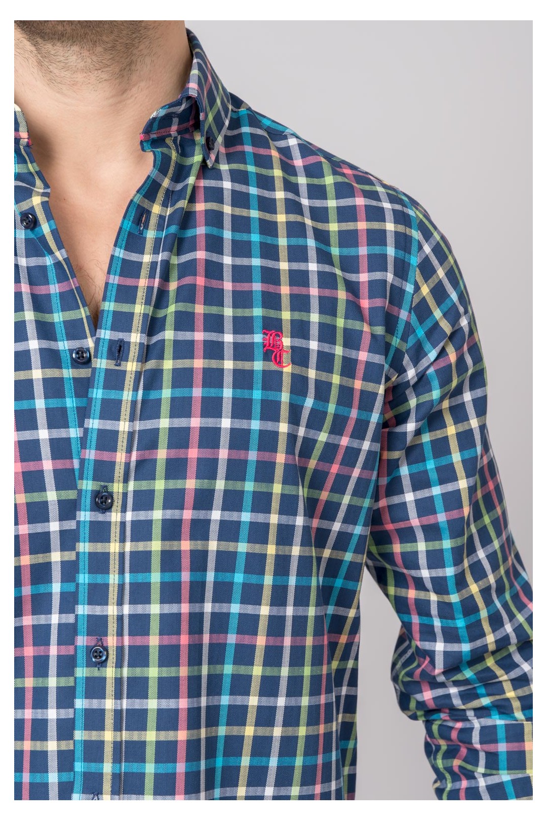 CAMISA CUADROS MULTICOLOR
