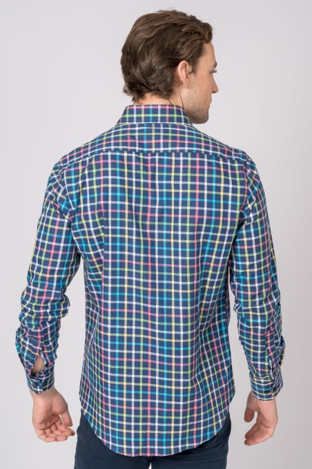 CAMISA CUADROS MULTICOLOR
