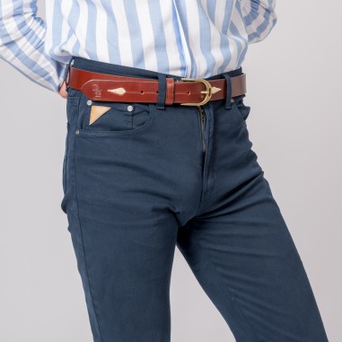 Pantalón Hombre 5 bolsillos Azul Marino