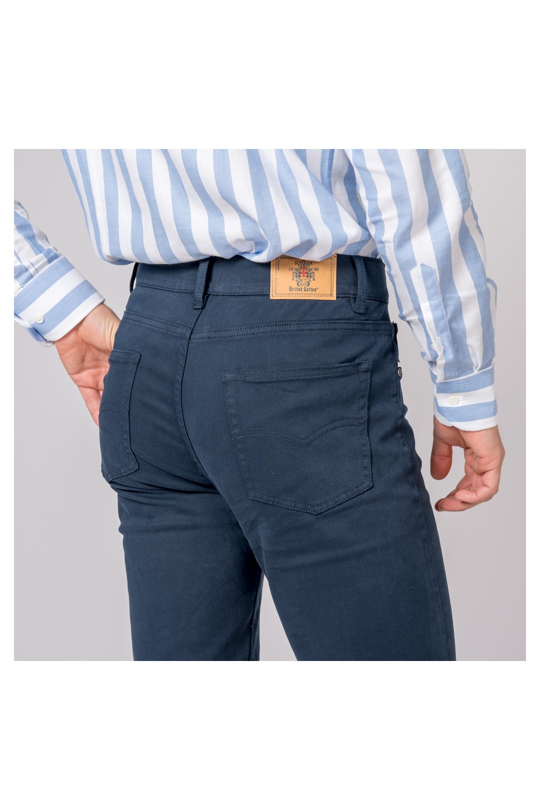 Pantalón Hombre 5 bolsillos Azul Marino
