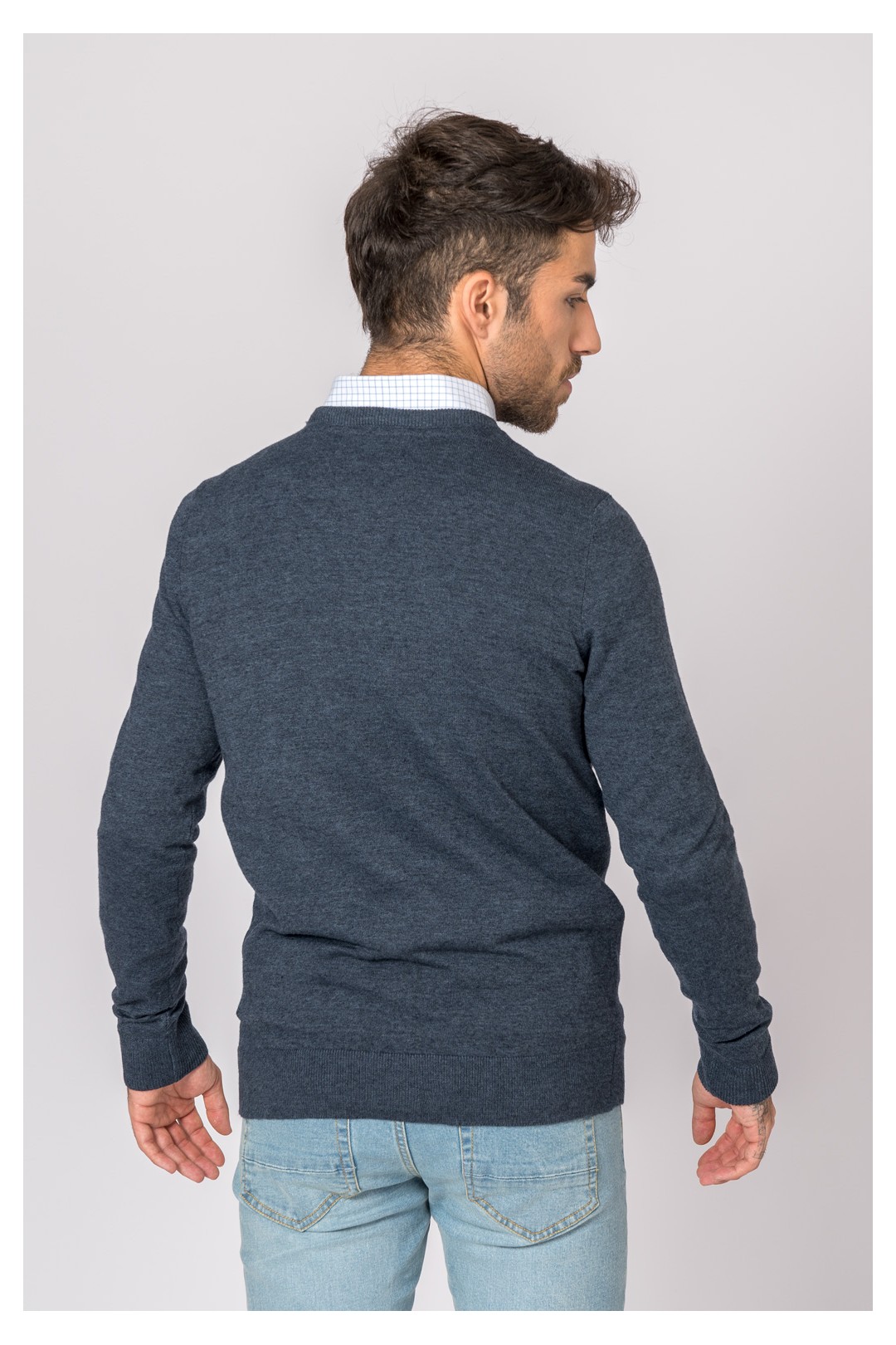 SUETER CUELLO REDONDO MARINO