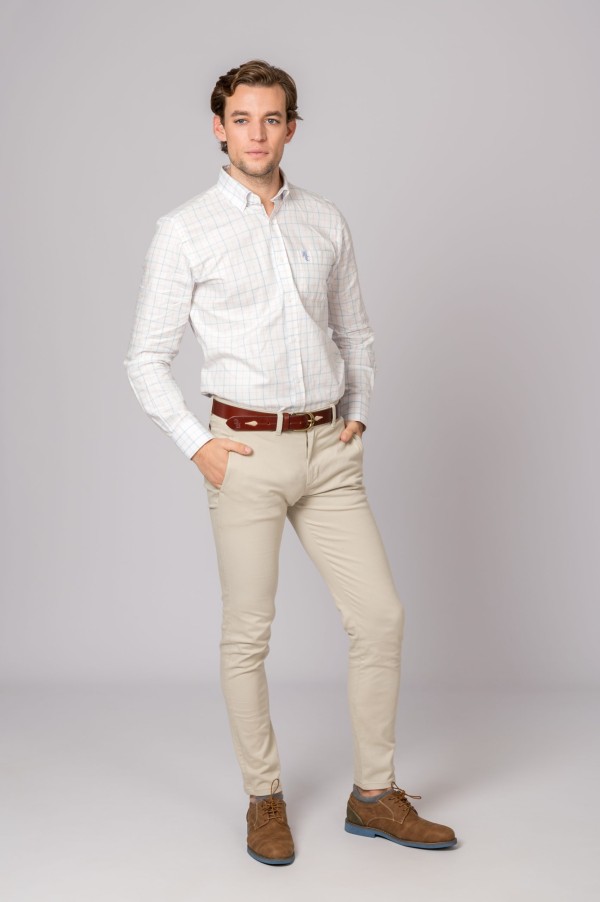 Pantalón para hombre estilo chino de algodón, cómodo y elegante. 2