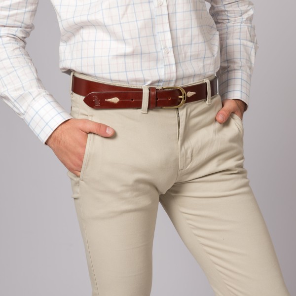 Pantalón para hombre estilo chino de algodón, cómodo y elegante.