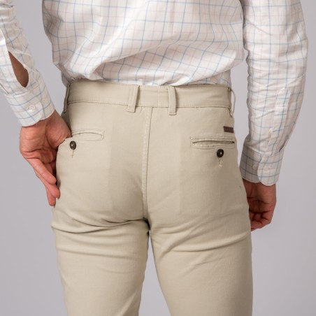 PANTALÓN CHINO SLIM BEIGE PANTALÓN CHINO SLIM BEIGE