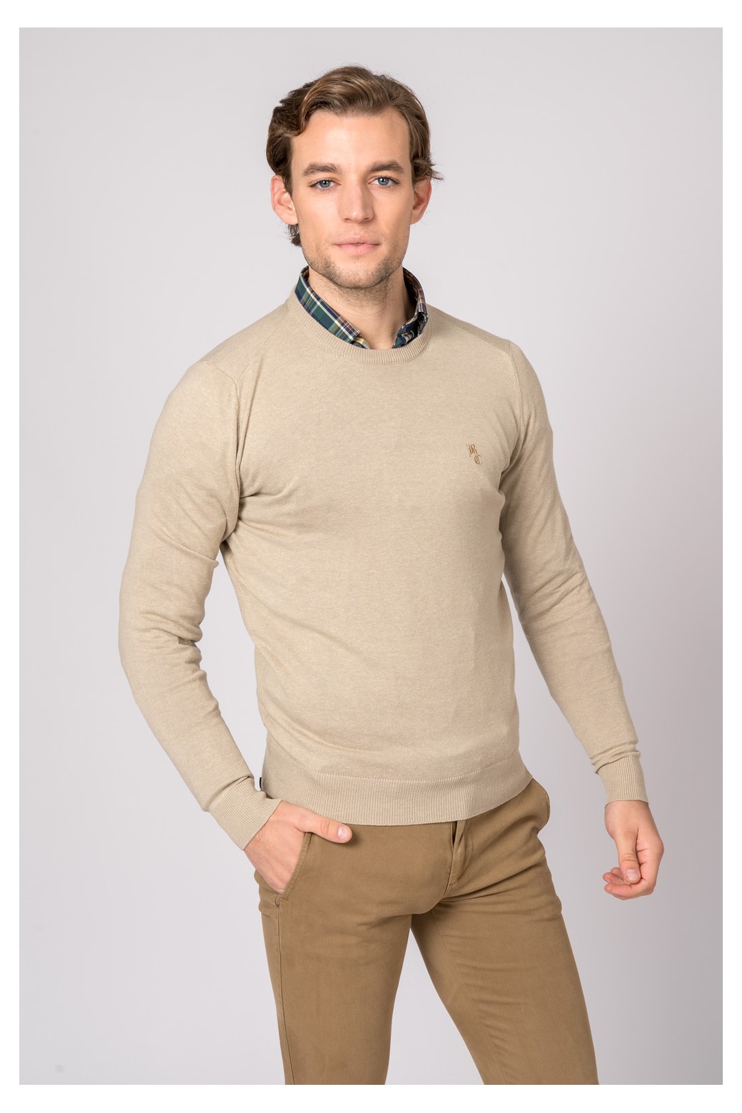 SUETER CUELLO REDONDO BEIGE
